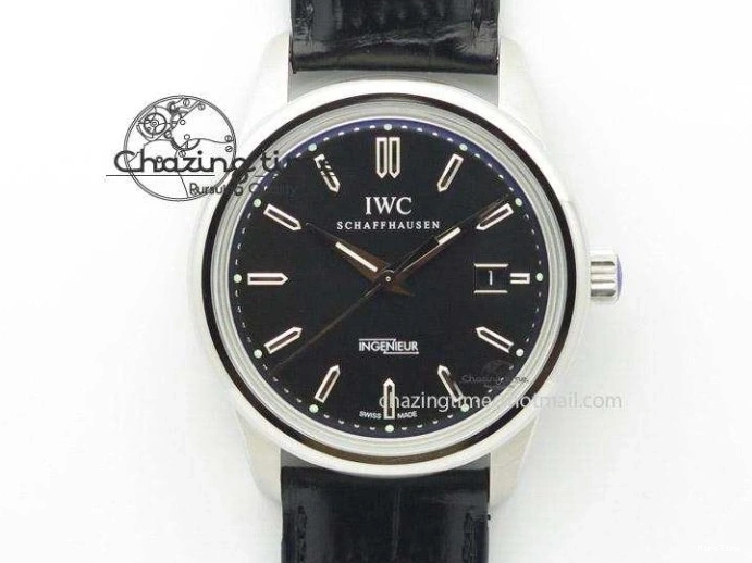MIROTIME 0512 MoistureWicking Da Vinci IW356601 SS MKF 1:1 Best Edition Blue Dial On Black Leather Strap A 7233